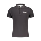 Accademia Militare Black Cotton Polo Shirt